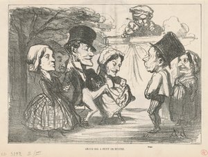 Suuri ball pienen orkesterin kanssa... (recto); Avoin yhtiö (takaisin) tekijältä Honoré Daumier