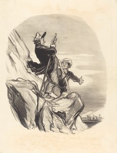 Opas, anna meidän mennä... taivaan nimessä... tekijältä Honoré Daumier