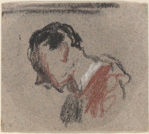 Miehen pää tekijältä Honoré Daumier