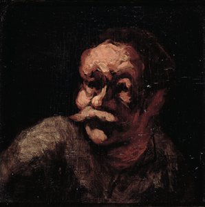 Miehen pää tekijältä Honoré Daumier