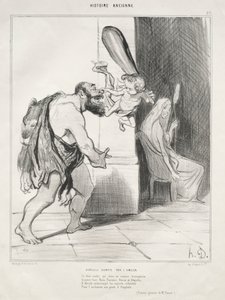 Herkules rakkauden kesyttämä tekijältä Honoré Daumier