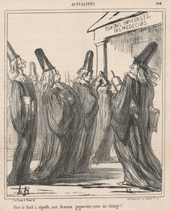Eilen neulapistooli, ne huomenna... tekijältä Honoré Daumier