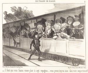 Vielä pitää tehdä tilaa... tekijältä Honoré Daumier
