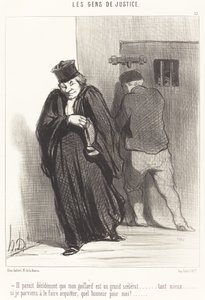 Näyttää siltä, ​​että kaverini on iso roisto... tekijältä Honoré Daumier