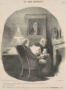 Näyttää siltä, ​​​​että olemme juuri nähneet merikäärmeen taas... tekijältä Honoré Daumier