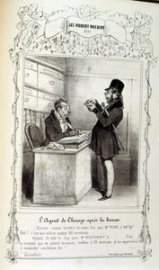 Kuvitus ideoista ja legendoista Philipon, otsikolla Les Cent ja Robert Macaire tekijältä Honoré Daumier