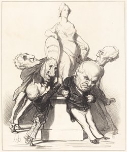 He väittävät tukevansa häntä tekijältä Honoré Daumier