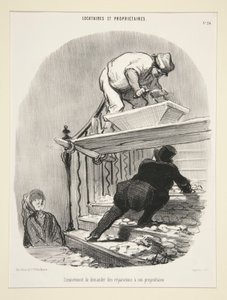 Haitat korjauksen pyytämisestä vuokranantajaltasi, vuokralaisilta ja omistajilta tekijältä Honoré Daumier