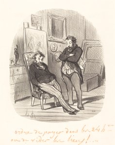 Huonon maalauksen lähettämisen huono puoli... tekijältä Honoré Daumier