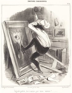 Kiittämätön isänmaa, et saa työtäni!... tekijältä Honoré Daumier