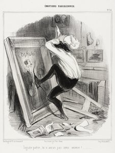 Kiittämätön maa, ette saa työtäni!... tekijältä Honoré Daumier