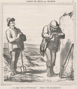 Tapoin siis peltopyyn! tekijältä Honoré Daumier