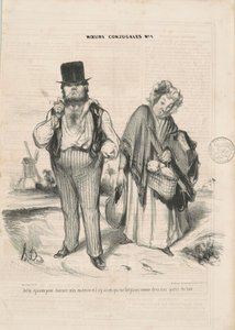 Menin naimisiin kanssasi hurmaaakseni olemassaoloni... tekijältä Honoré Daumier
