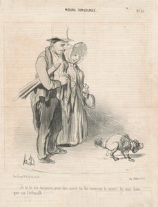 Sanon sinulle aina, sokerisi kanssa... tekijältä Honoré Daumier