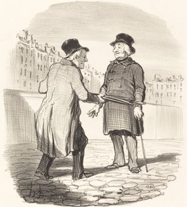 Pidätän sinut, huono aihe... tekijältä Honoré Daumier