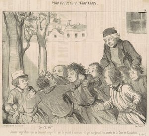 Huolittomia nuoria, jotka innostuvat... tekijältä Honoré Daumier