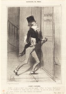Liiketoiminnan agentti tekijältä Honoré Daumier