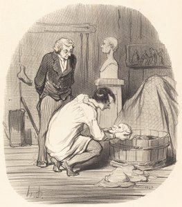 Taiteilija - Siinä se!... tekijältä Honoré Daumier
