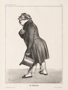 La Caricature, Pl. 314, Comte de. Keratry, 1833. tekijältä Honoré Daumier