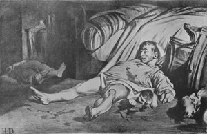 Transnonain Street, 1834 tekijältä Honoré Daumier