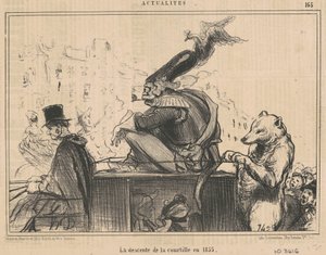 Courtillen laskeutuminen vuonna 1855 tekijältä Honoré Daumier