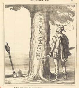 Sen leikkaava kirves ei ole vielä karkaistu tekijältä Honoré Daumier