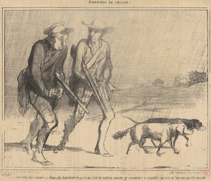 Sade on satanut näin jo... tekijältä Honoré Daumier