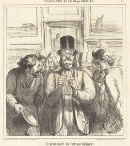 Vaikutusvaltaisen kriitikon kävely tekijältä Honoré Daumier