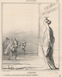 Lukuvuoden alku tekijältä Honoré Daumier