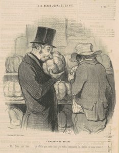 Melonin rakastaja tekijältä Honoré Daumier