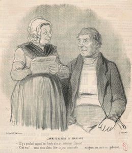 hääpäivä tekijältä Honoré Daumier
