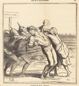 Heidän reserviensä kutsu tekijältä Honoré Daumier