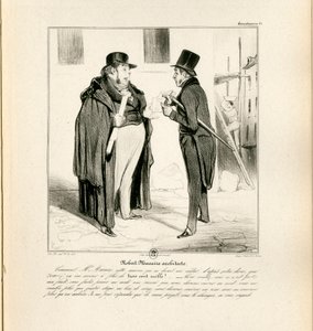 Le Charivari, Satiirinen mustavalkoisessa tekijältä Honoré Daumier