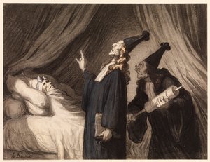 Kuvitteellinen sairas tekijältä Honoré Daumier
