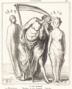 Tunnussana: Reaktio... Anteeksianto... Vapaus tekijältä Honoré Daumier
