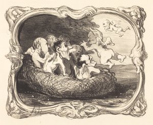 Hylätty pesä tekijältä Honoré Daumier