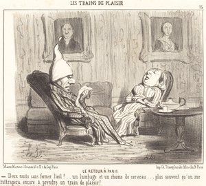 Paluu Pariisiin tekijältä Honoré Daumier