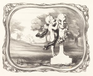 Faun-jumalalle uskottu salaisuus tekijältä Honoré Daumier