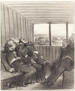 Matka junalla... tekijältä Honoré Daumier