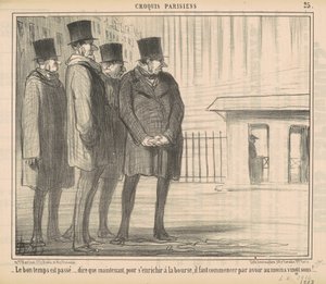 Hyvät ajat ovat menneet... tekijältä Honoré Daumier