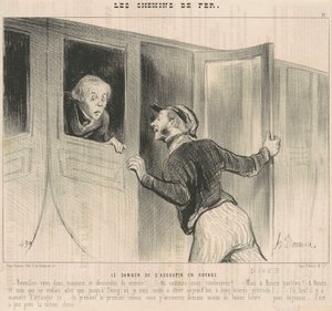 Nukkumisen vaara matkan aikana tekijältä Honoré Daumier