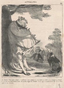 Tohtori Véron ... Auteuilissa ... tekijältä Honoré Daumier