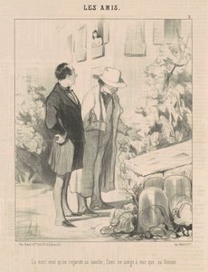 Aviomies haluaa meidän katsovan hänen vaippaansa... tekijältä Honoré Daumier