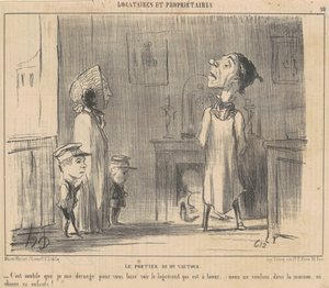 Herra Vulturen ovimies tekijältä Honoré Daumier