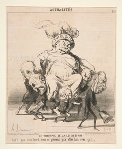 Toukokuun 31. päivän lain voitto, Actualites tekijältä Honoré Daumier