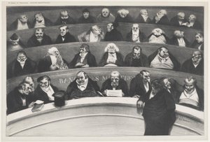 Lainsäätäjän vatsa tekijältä Honoré Daumier
