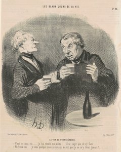 Omistajan viiniä tekijältä Honoré Daumier