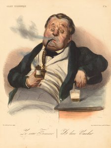 Todellinen tupakoitsija tekijältä Honoré Daumier