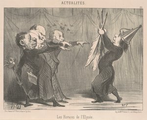Keisari helpottaa... tekijältä Honoré Daumier