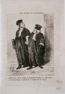 Asianajajat ja oikeudenkäyntihenkilöt - Vihdoinkin! Olemme saaneet omaisuuden erottamisen tekijältä Honoré Daumier